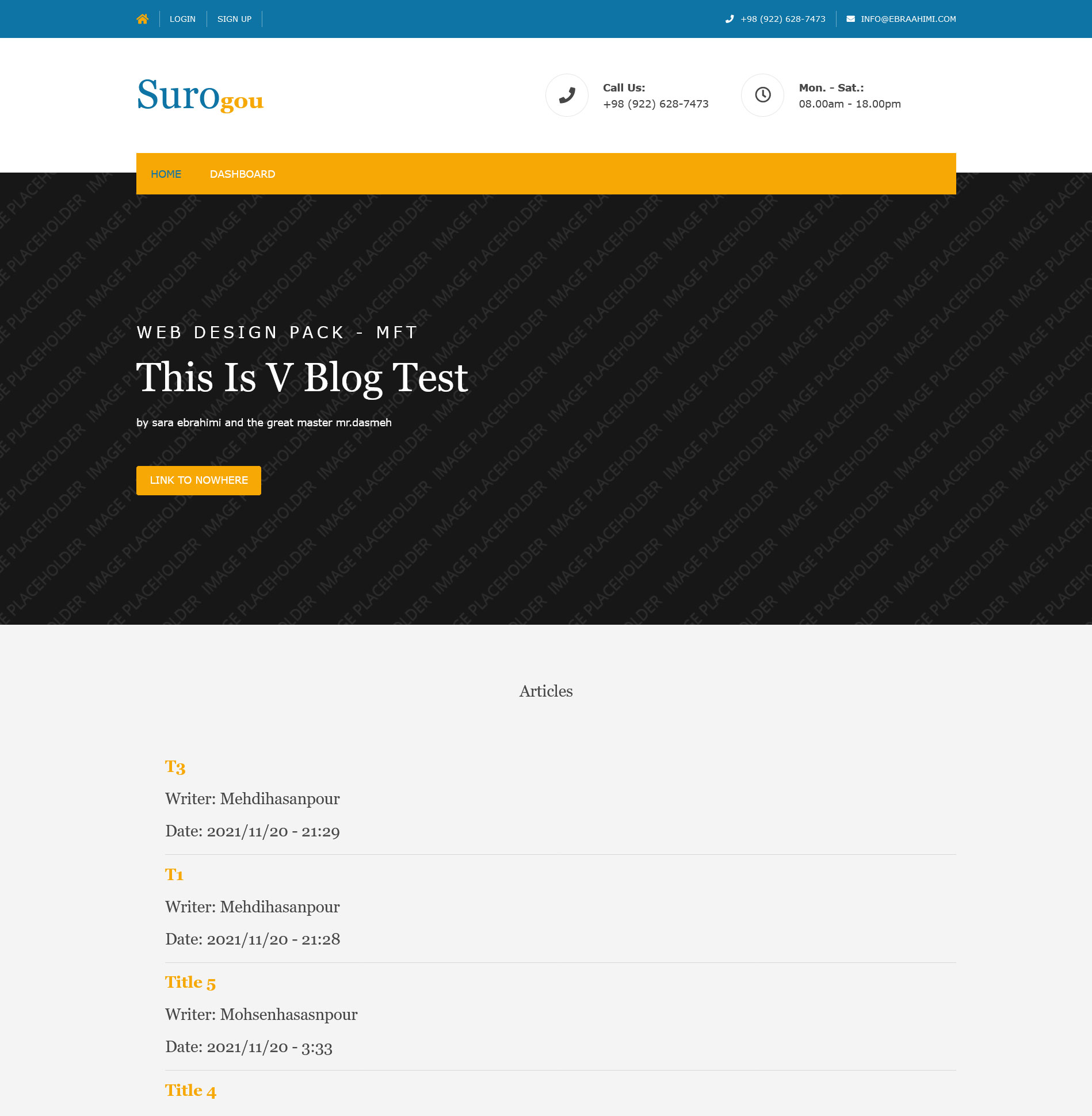 طراحی سایت – all backend development done by JS only by API – node.js-api